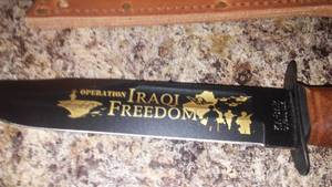 lot 104 image: Ka-Bar U.S. Navy Knife 2003 Collector. Operation Iraqi Freedom.