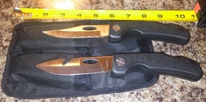lot 114 image: Stainless Knives (2) and Canvas Case.
