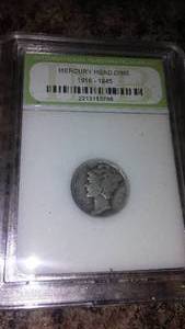 lot 181 image: Mercury Head Dime 1939
