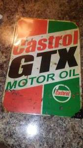 lot 185 image: Castrol GTX Motor Oil Metal Sign.