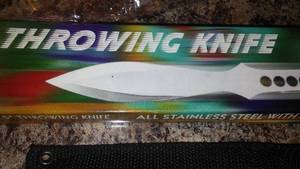 lot 195 image: Throwing Knife Made In In Box Pakistan. New