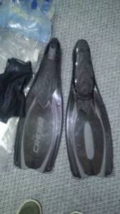 lot 170 image: Cressi Professional Dive Fins, Flippers.