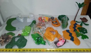 lot 155 image: Playmobil Animal Safari and Ice Cream Parlor Pieces.