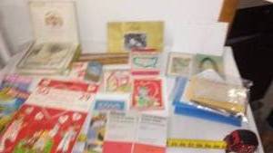 lot 156 image: Vintage Valentines Cards(Some New), Maps And More.
