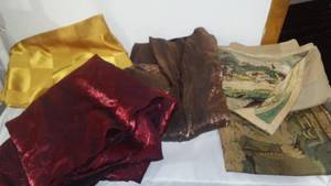 lot 223 image: Fabric(5) Various Lengths Option Tablecloths And Upholstery.