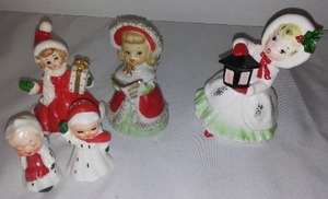 lot 238 image: Vintage Christmas, Figurines And Bell, Lofton And More.