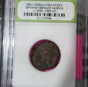 lot 182 image: Spanish Nummis Bronze 1608-1695 A.D,