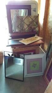lot 339 image: Floating Shelf, Mirror, Frames And More.