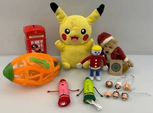 lot 22 image: Misc. Vintage Toys Icluding Mr. Bill, Pikachu & More