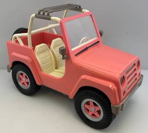 lot 26 image: Large Our Generation Pink JEEP Vehicle 24 Long Fits 18 American Girl Dolls