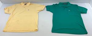lot 75 image: Two Vintage PLAYBOY Polos Size (M)  (NICE PRE-LOVED CONDITION)