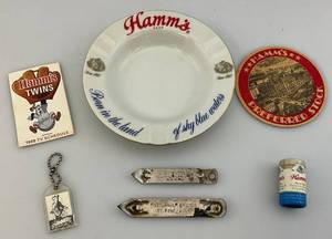 lot 145 image: Vintage Hamms Beer Advertisement Items