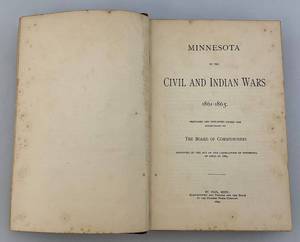 lot 185 image: 1893 Vol. 2 Minnesota In The Civil War And Indian War Book (Really Cool)