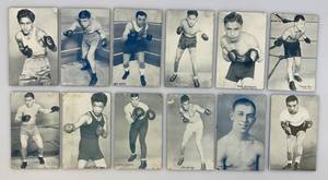 lot 204 image: Misc. 1930s-40s Boxer Exhibit Cards Including (Star Frisco) & More 3 38 x 5 38 (Please See Photos For Condition)