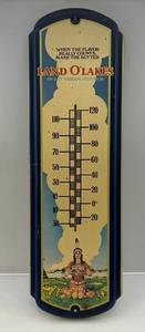 lot 214 image: Vintage Metal Litho 27 x 8 14 Land OLakes Sweet Cream Butter Thermometer