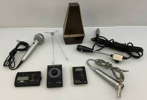 lot 215 image: Vintage Misc. Electronics Items Including Seth Thomas Metronome, Microphones & More