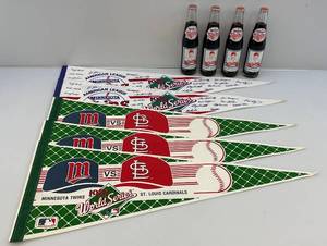 lot 216 image: Misc. Twins Items Including Twins Coke Bottles, Penants 12 x 30 & More