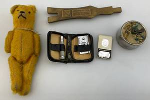 lot 220 image: Misc. Vintage Items Including 2 Swiss Made Crank Music Box & More