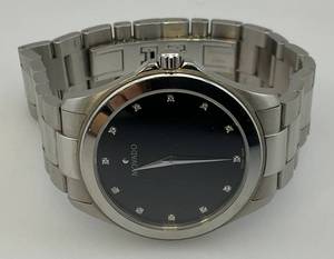 lot 224 image: MOVADO Masino Stainless Steel Diamond Dial Mens Watch 84 E7 1891 No. 25202130