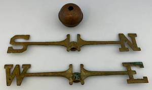 lot 229 image: Vintage Heavy Metal Weather Vane Parts