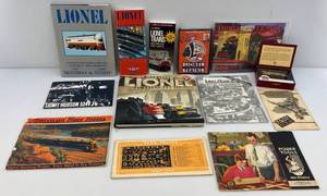 lot 234 image: Misc. Vintage Lionel Trains Books & More