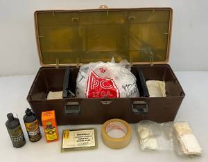 lot 238 image: Box Of Gun Cleaning Items & More