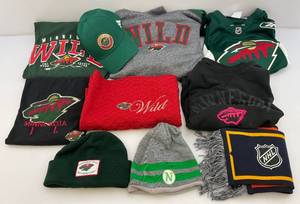 lot 252 image: Misc. Minnesota Wild Shirts & More M-2XL, 3XL