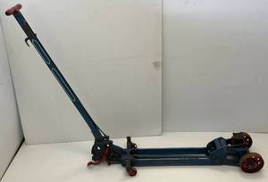lot 271 image: 1930s Lower 720 WALKER Brand 5,000 Lbs. Roll-A-Car Rolling Jack