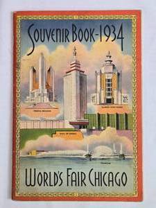 lot 2 image: 1934 Chicago Worlds Fair Souvenir Book