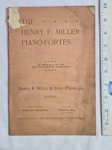 lot 6 image: The Henry F. Miller Piano-Fortes Catalog Appendix