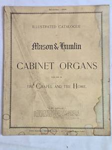 lot 9 image: November 1894 Mason & Hamlin Cabinet Organs Illustrated Catalog