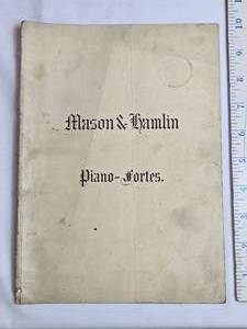 lot 17 image: March 1891 Mason & Hamlin Piano-Fortes Illustrated Catalogue