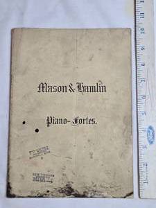 lot 18 image: March 1894 Mason & Hamlin Piano-Fortes Illustrated Catalogue