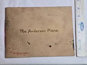 lot 19 image: Antique 1890s Anderson Piano Catalog by Century Piano Co. Minneapolis