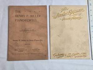 lot 20 image: Antique Henry F. Miller Piano-Fortes New Illustrated Catalog and Appendix