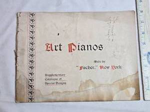 lot 21 image: Antique J. & C. Fischer Piano Supplementary Catalog