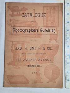 lot 39 image: 1891 Jas. H. Smith & Co. Photographers Sundries Catalogue  Antique Photographic Equipment & Accessories
