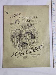 lot 41 image: 1895 I.E. Burt Portrait Co. Catalogue of Portraits and Frames  Minneapolis, MN