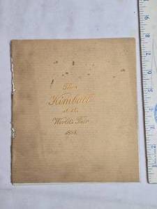 lot 48 image: 1893 Kimball Reed Organs at the Worlds Fair  Official Exhibition Booklet