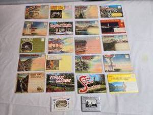 lot 50 image: Vintage Souvenir Folder Postcard Lot  National Parks and Scenic Attractions