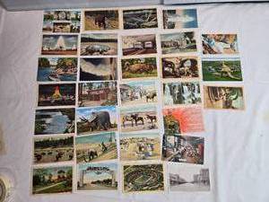 lot 51 image: Assorted Vintage Postcard Collection  National Parks, Scenic Landmarks, and Wildlife