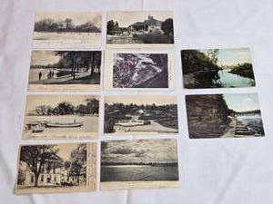 lot 57 image: Vintage 1906-1907 Hand-Tinted & Real Photo Postcards  Collection of 10