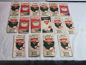 lot 61 image: Vintage Conoco Travel Bureau Maps Collection - Used and May Have Markings and Small Tears