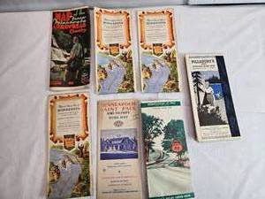 lot 68 image: Vintage Minnesota Road Map Collection Featuring Phillips 66 and Official Minnesota State Maps - Used May have Marking