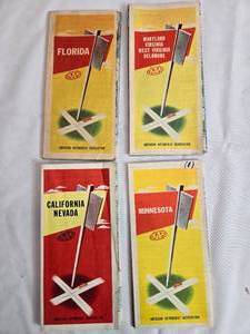 lot 75 image: Vintage AAA Road Map Collection  California, Nevada, Florida, Minnesota, and Mid-Atlantic States - Used and May have Markings