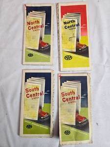 lot 77 image: Vintage AAA Road Map Collection  North Central and South Central States - Used and May Have Markings