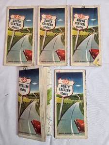 lot 78 image: Vintage AAA Road Map Collection  South Central, South Eastern, North Central, Western, and North Eastern States - Used and May Have Markings