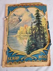 lot 88 image: Vintage Scrapbook of Magazine, Workbook and Other Illustration Cut Outs