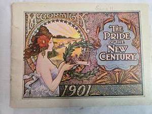 lot 89 image: 1901 McCormick The Pride of the New Century Advertisement Brochure - Parts of the Brochure are out of the Staples