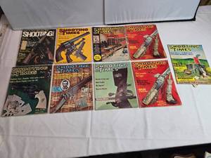 lot 105 image: Vintage Collection of Shooting Times Magazines 9 Issues from the 60s and 70s In Varying Conditions